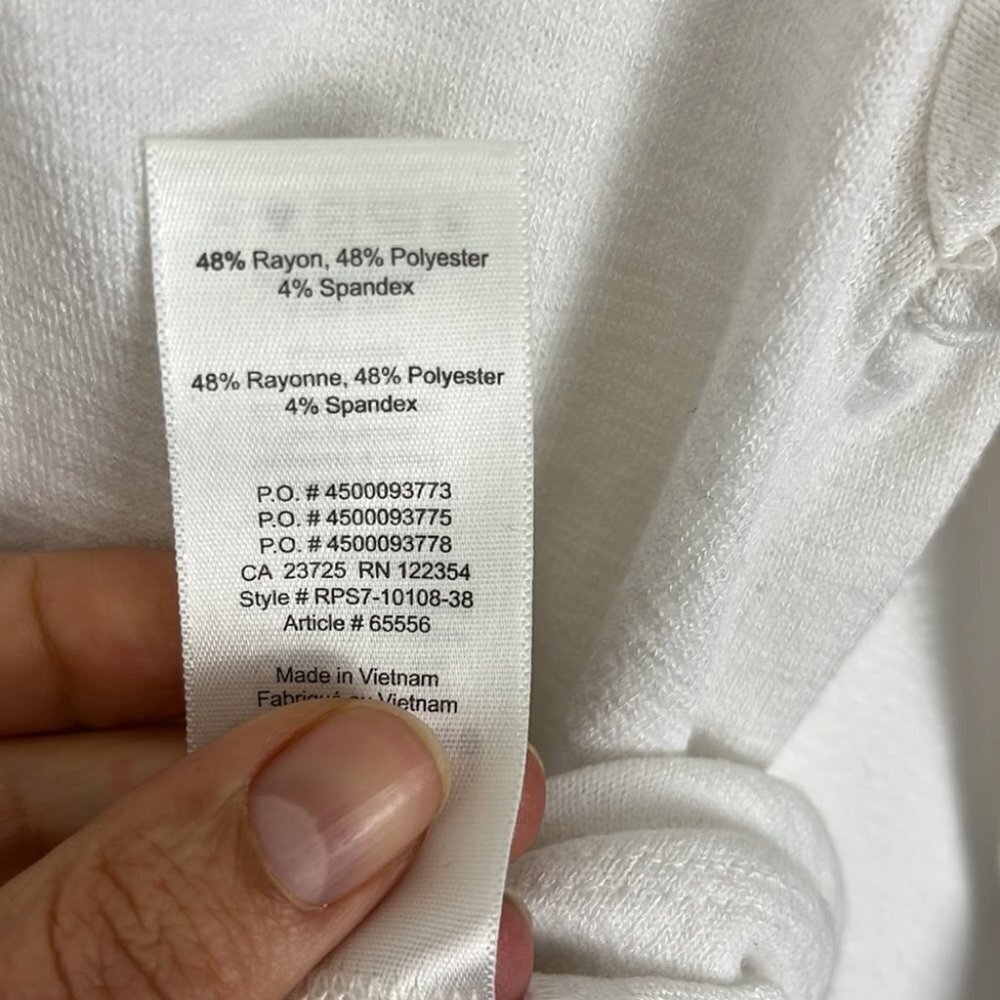 Aritzia Wilfred Free White Crop w/ Front Knot - Picture 5 of 6